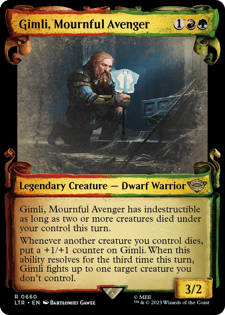 Gimli, Mournful Avenger [The Lord of the Rings: Tales of Middle-Earth Showcase Scrolls] | Mega City Incorporated