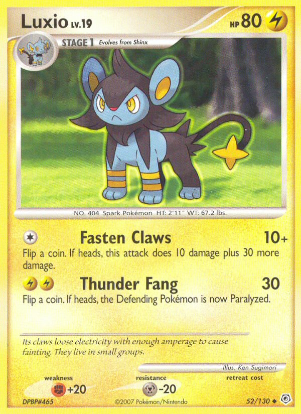 Luxio (52/130) [Diamond & Pearl: Base Set] | Mega City Incorporated