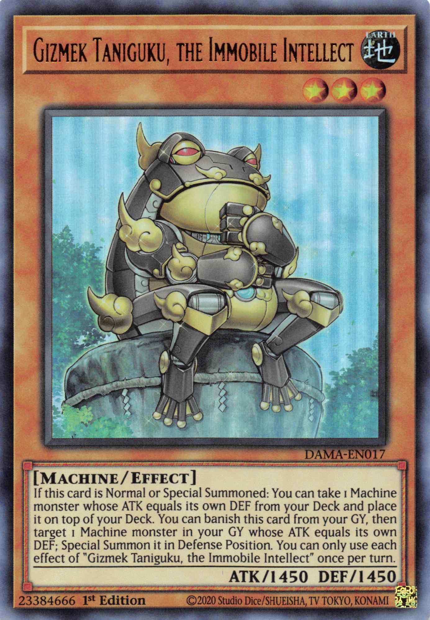 Gizmek Taniguku, the Immobile Intellect [DAMA-EN017] Ultra Rare | Mega City Incorporated