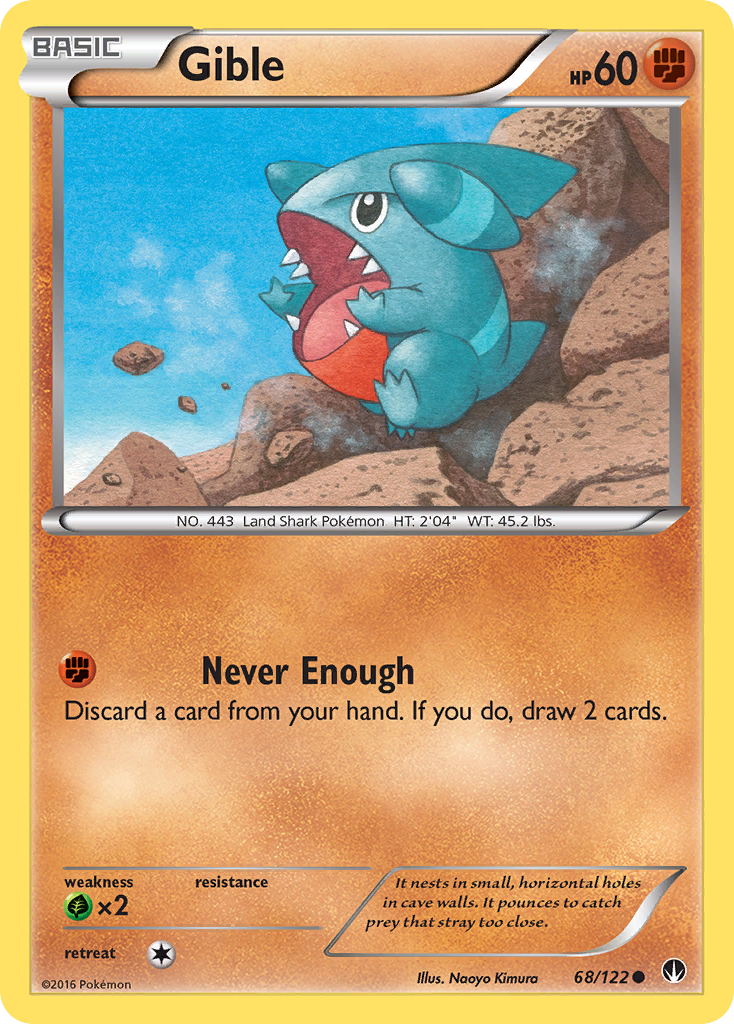 Gible (68/122) [XY: BREAKpoint] | Mega City Incorporated