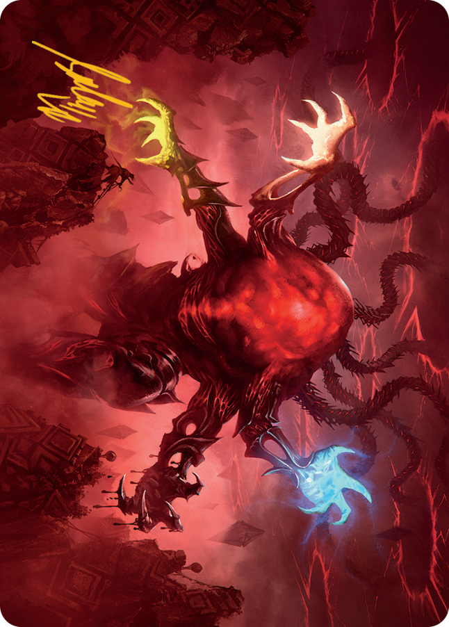 Omnath, Locus of All Art Card (51) (Gold-Stamped Signature) [March of the Machine Art Series] | Mega City Incorporated