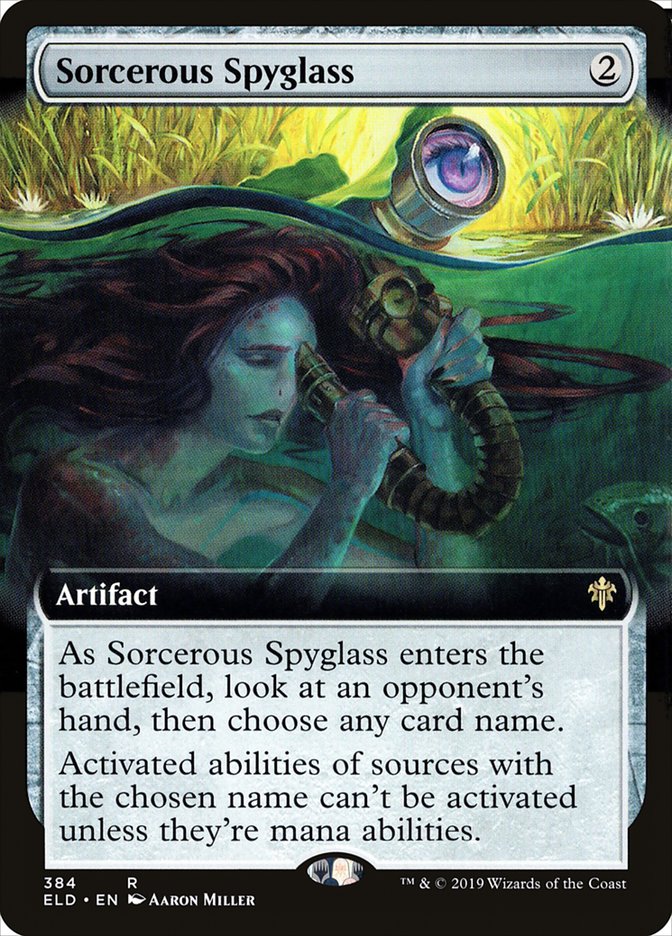 Sorcerous Spyglass (Extended Art) [Throne of Eldraine] | Mega City Incorporated