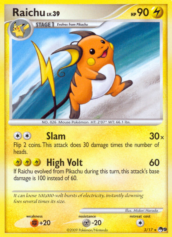 Raichu (3/17) [POP Series 9] | Mega City Incorporated