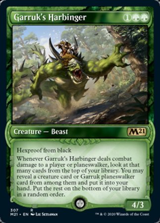 Garruk's Harbinger (Showcase) [Core Set 2021] | Mega City Incorporated