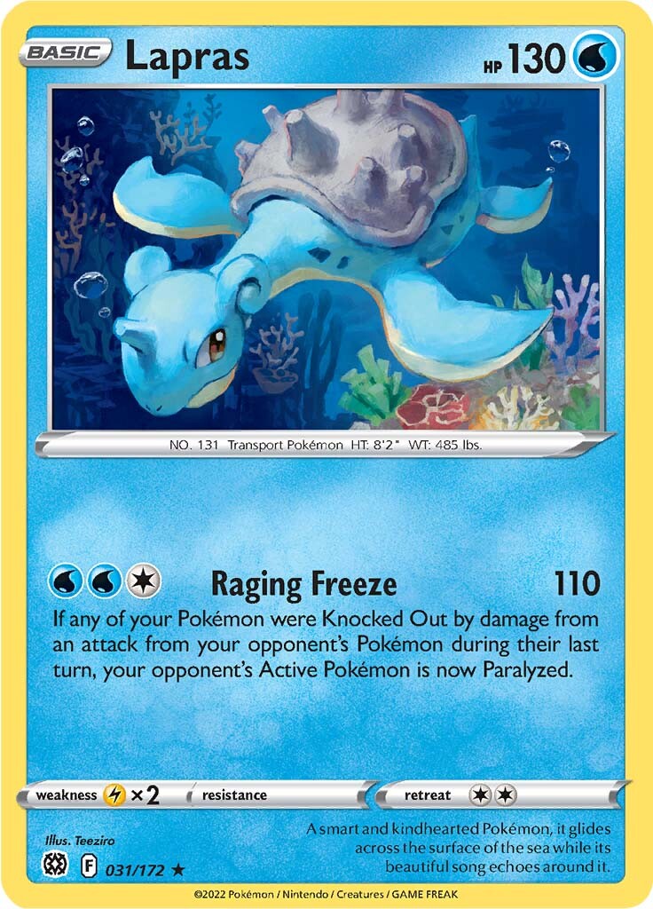 Lapras (031/172) [Sword & Shield: Brilliant Stars] | Mega City Incorporated