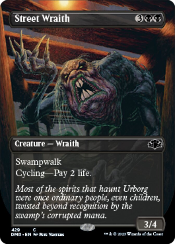 Street Wraith (Borderless Alternate Art) [Dominaria Remastered] | Mega City Incorporated