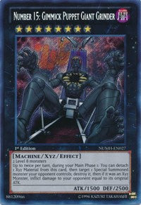 Number 15: Gimmick Puppet Giant Grinder [NUMH-EN027] Secret Rare | Mega City Incorporated