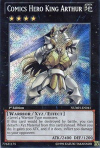 Comics Hero King Arthur [NUMH-EN041] Secret Rare | Mega City Incorporated