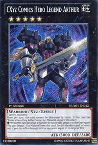 CXyz Comics Hero Legend Arthur [NUMH-EN042] Secret Rare | Mega City Incorporated