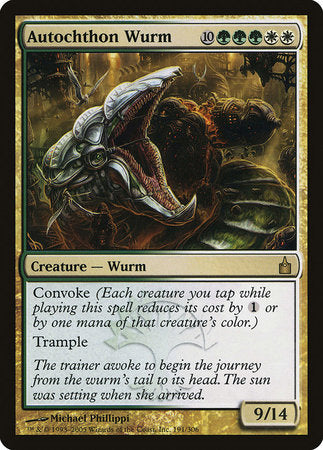 Autochthon Wurm [Ravnica: City of Guilds] | Mega City Incorporated