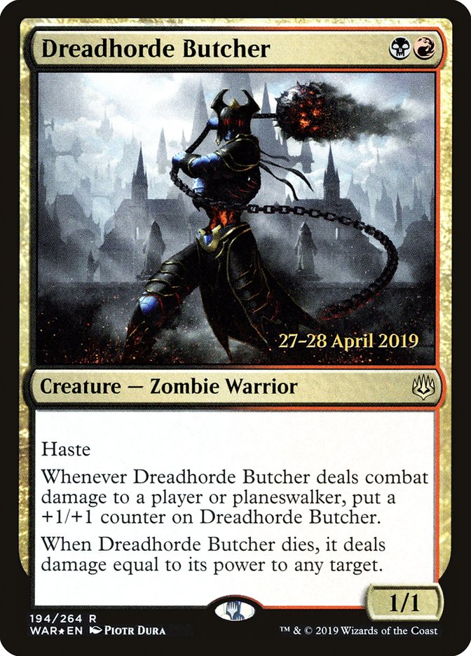 Dreadhorde Butcher  [War of the Spark Prerelease Promos] | Mega City Incorporated