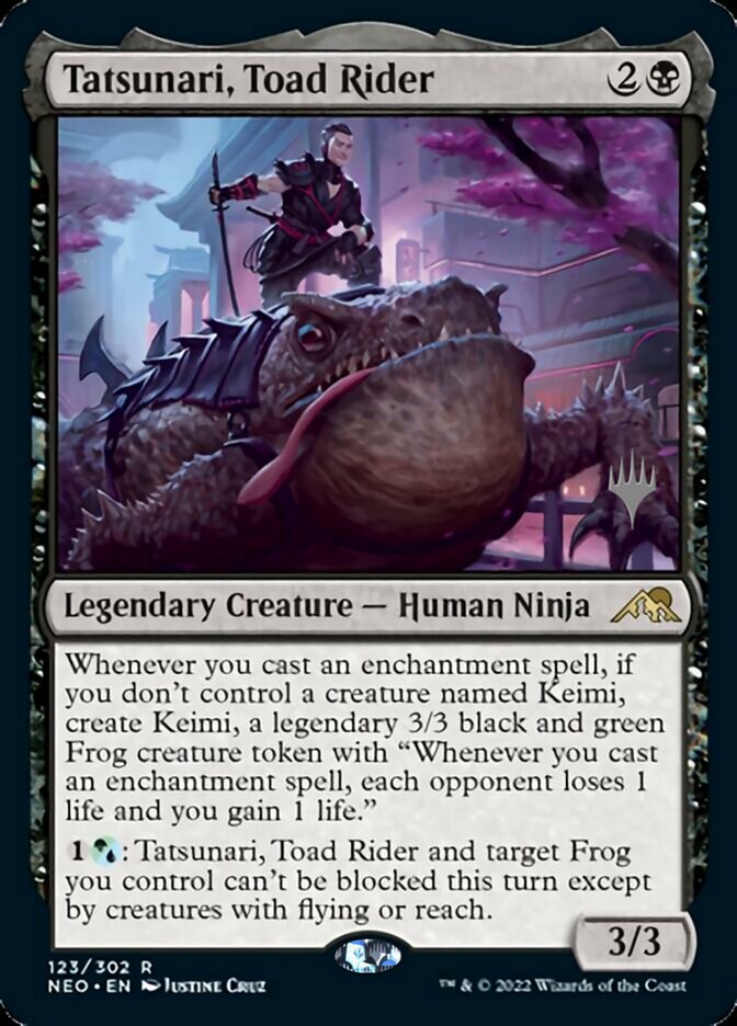 Tatsunari, Toad Rider (Promo Pack) [Kamigawa: Neon Dynasty Promos] | Mega City Incorporated