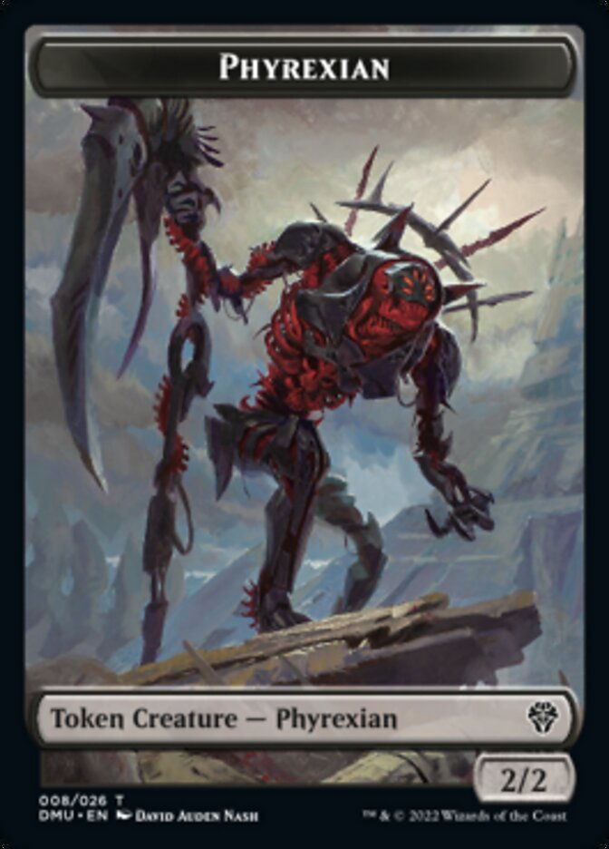 Phyrexian // Zombie Double-sided Token [Dominaria United Tokens] | Mega City Incorporated