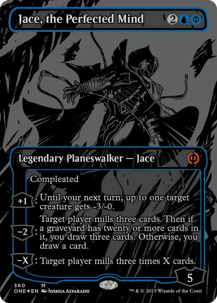 Jace, the Perfected Mind (Oil Slick Raised Foil) [Phyrexia: All Will Be One] | Mega City Incorporated