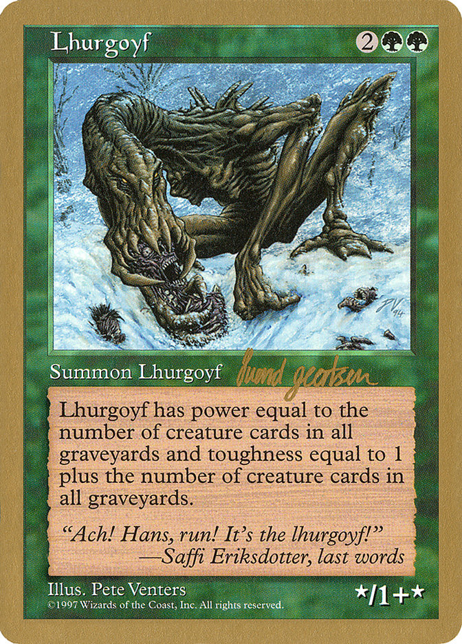 Lhurgoyf (Svend Geertsen) [World Championship Decks 1997] | Mega City Incorporated