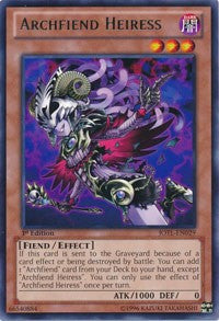 Archfiend Heiress [JOTL-EN029] Rare | Mega City Incorporated