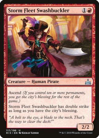 Storm Fleet Swashbuckler [Rivals of Ixalan] | Mega City Incorporated