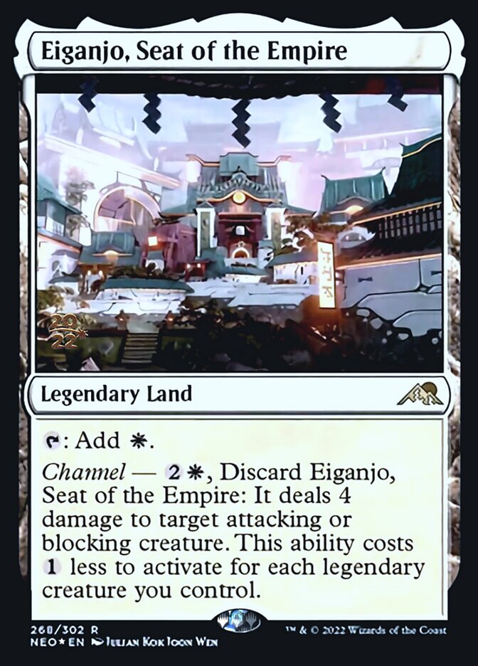 Eiganjo, Seat of the Empire [Kamigawa: Neon Dynasty Prerelease Promos] | Mega City Incorporated