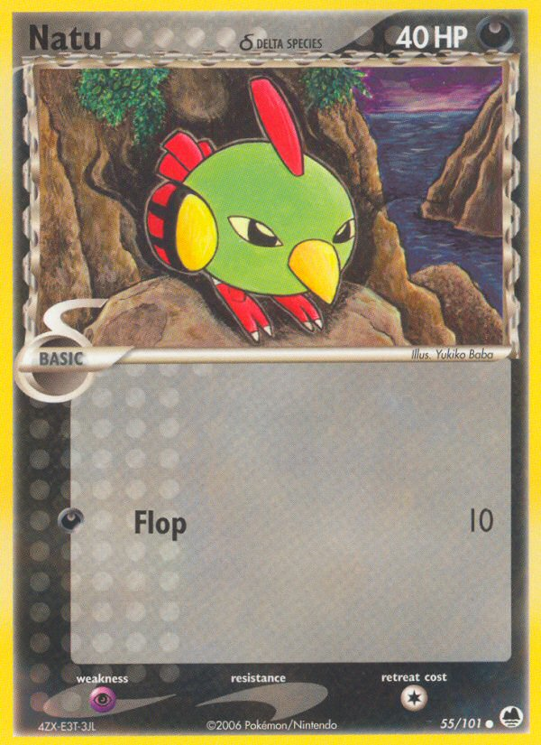 Natu (55/101) (Delta Species) [EX: Dragon Frontiers] | Mega City Incorporated