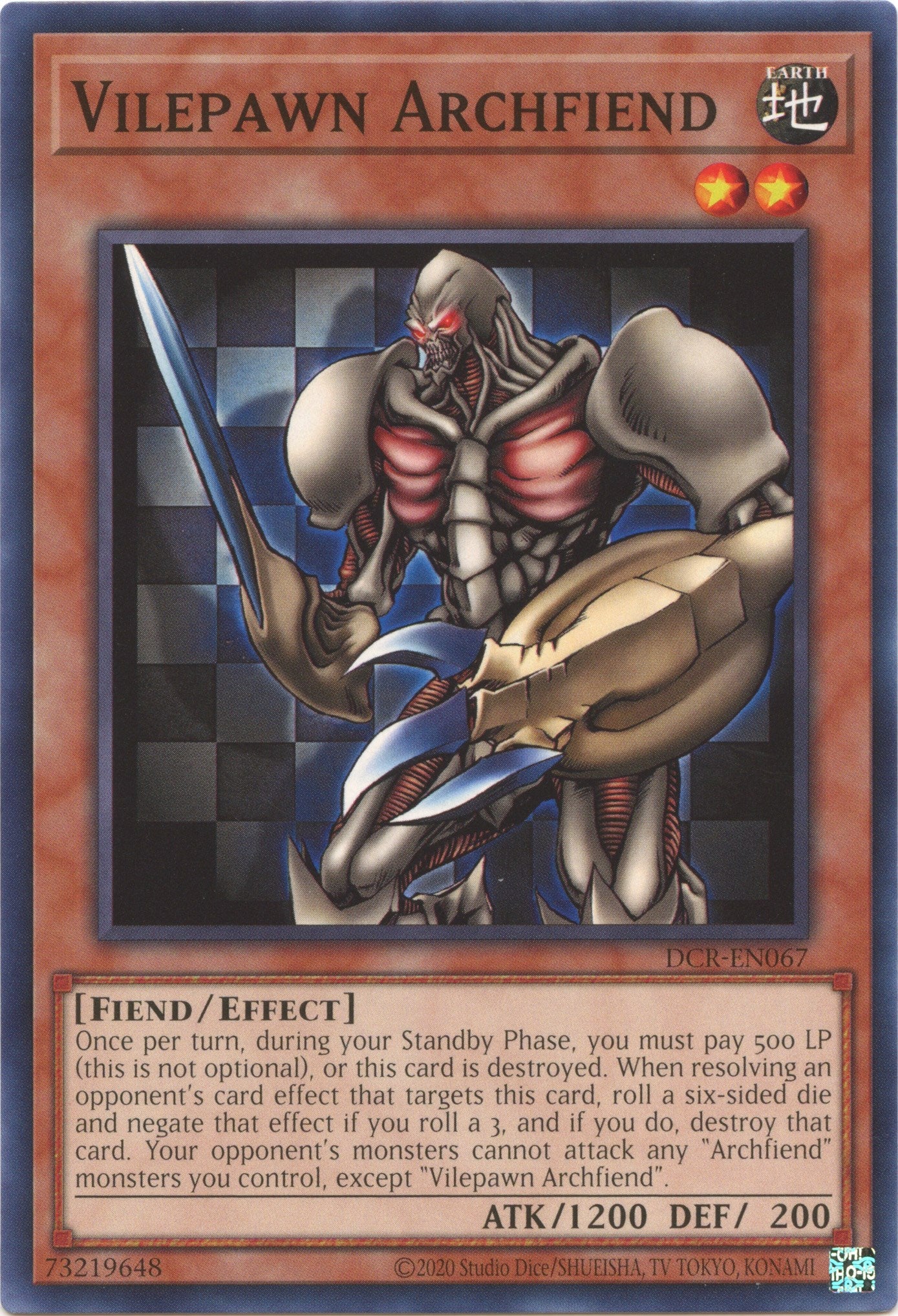 Vilepawn Archfiend (25th Anniversary) [DCR-EN067] Common | Mega City Incorporated