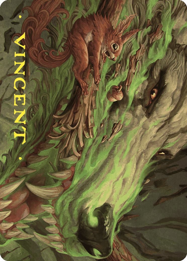 Leaping Ambush Art Card (Gold-Stamped Signature) [Wilds of Eldraine Art Series] | Mega City Incorporated
