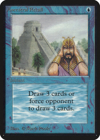 Ancestral Recall [Limited Edition Alpha] | Mega City Incorporated