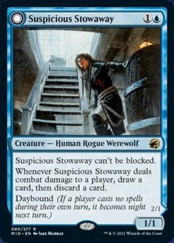 Suspicious Stowaway // Seafaring Werewolf [Innistrad: Midnight Hunt] | Mega City Incorporated