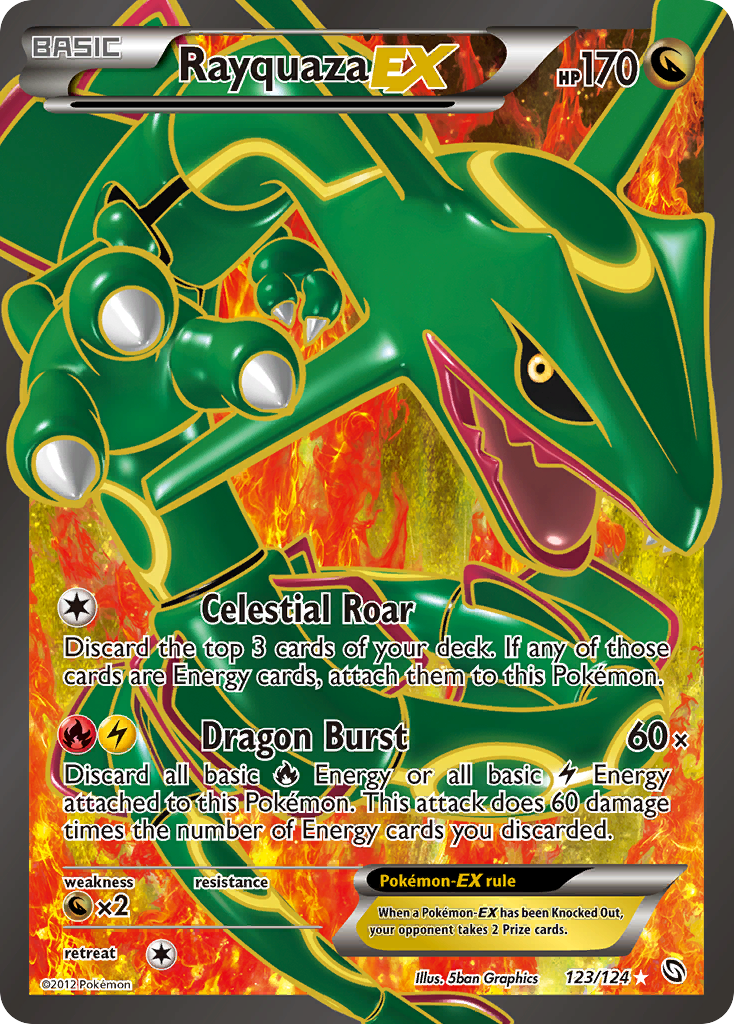 Rayquaza EX (123/124) [Black & White: Dragons Exalted] | Mega City Incorporated