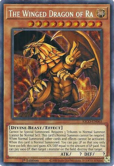 The Winged Dragon of Ra [KICO-EN065] Secret Pharaoh’s Rare | Mega City Incorporated