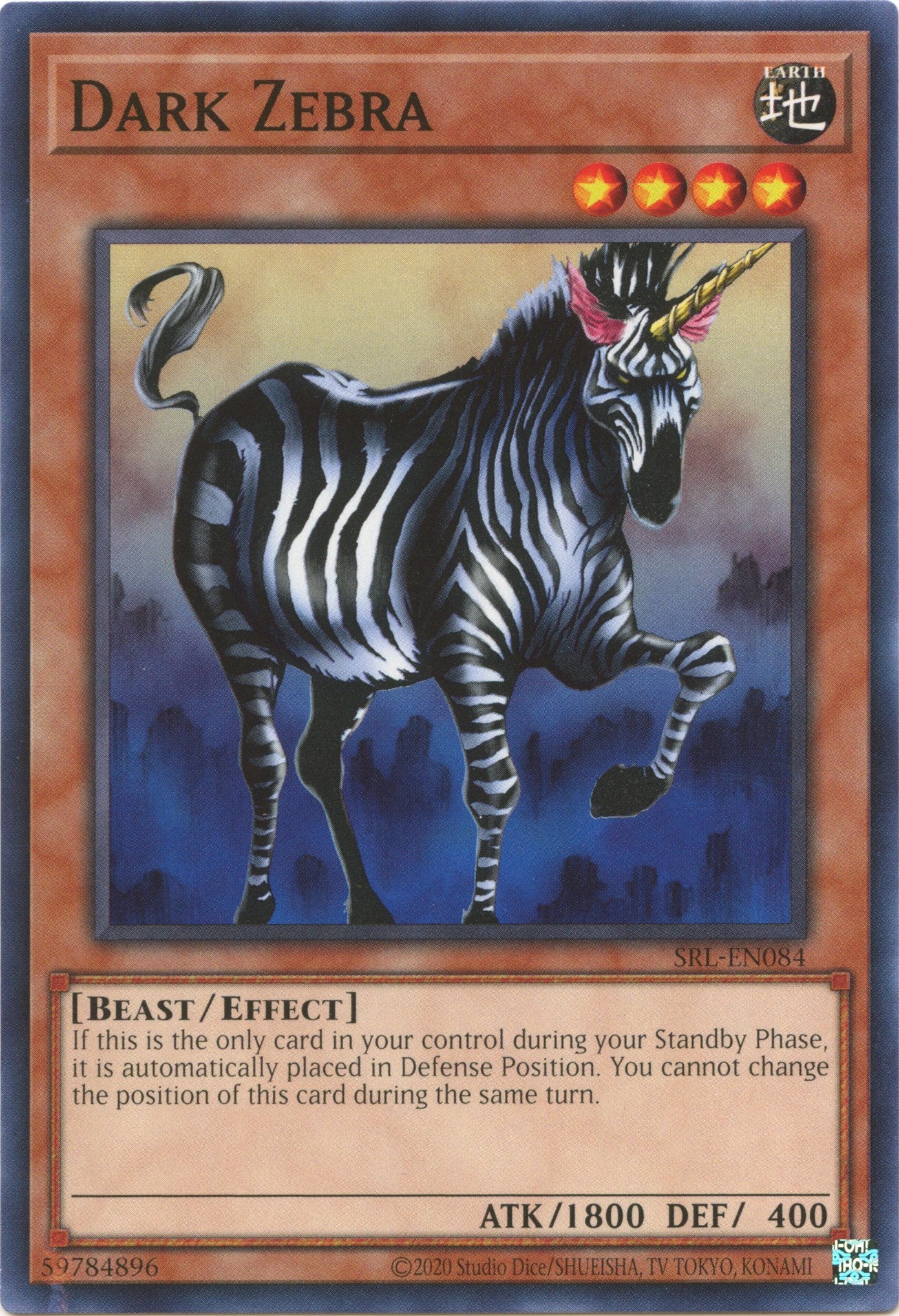 Dark Zebra (25th Anniversary) [SRL-EN084] Common | Mega City Incorporated