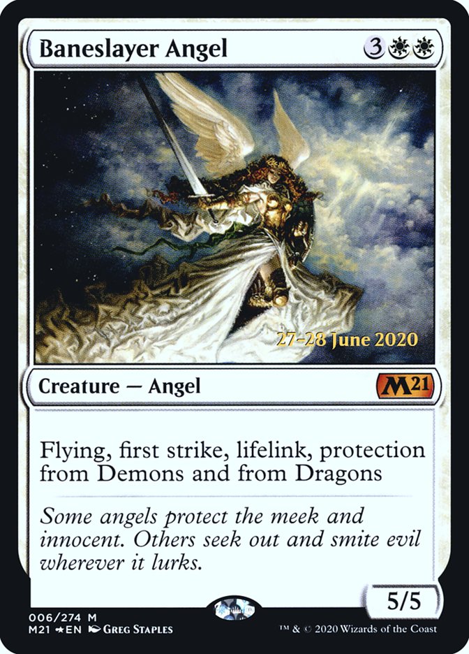 Baneslayer Angel  [Core Set 2021 Prerelease Promos] | Mega City Incorporated