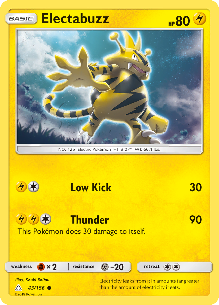 Electabuzz (43/156) [Sun & Moon: Ultra Prism] | Mega City Incorporated