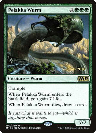 Pelakka Wurm [Core Set 2019 Promos] | Mega City Incorporated