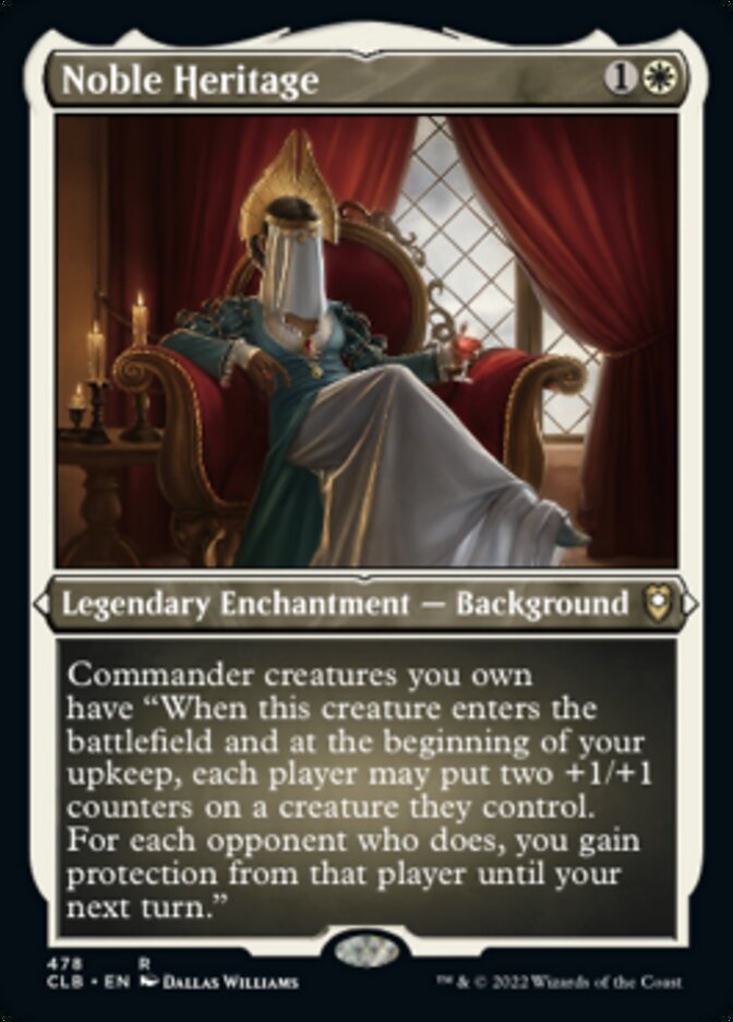 Noble Heritage (Foil Etched) [Commander Legends: Battle for Baldur's Gate] | Mega City Incorporated