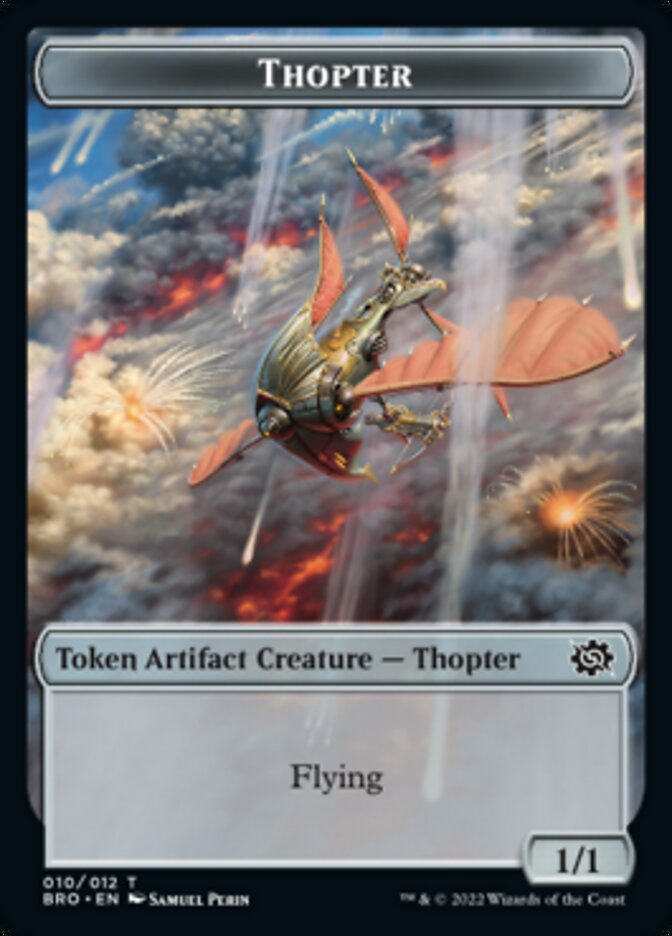 Thopter // Construct (005) Double-Sided Token [The Brothers' War Tokens] | Mega City Incorporated