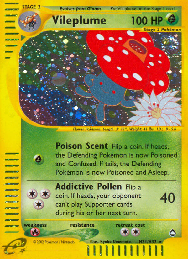 Vileplume (H31/H32) [Aquapolis] | Mega City Incorporated