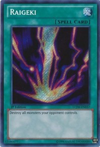 Raigeki [LCJW-EN057] Secret Rare | Mega City Incorporated