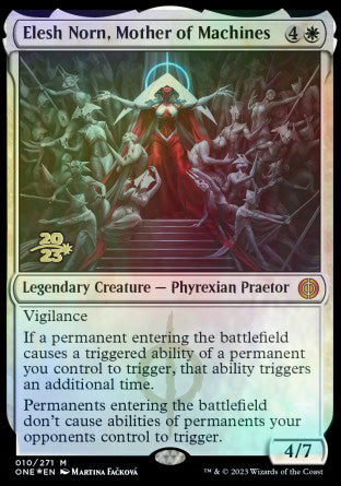 Elesh Norn, Mother of Machines [Phyrexia: All Will Be One Prerelease Promos] | Mega City Incorporated