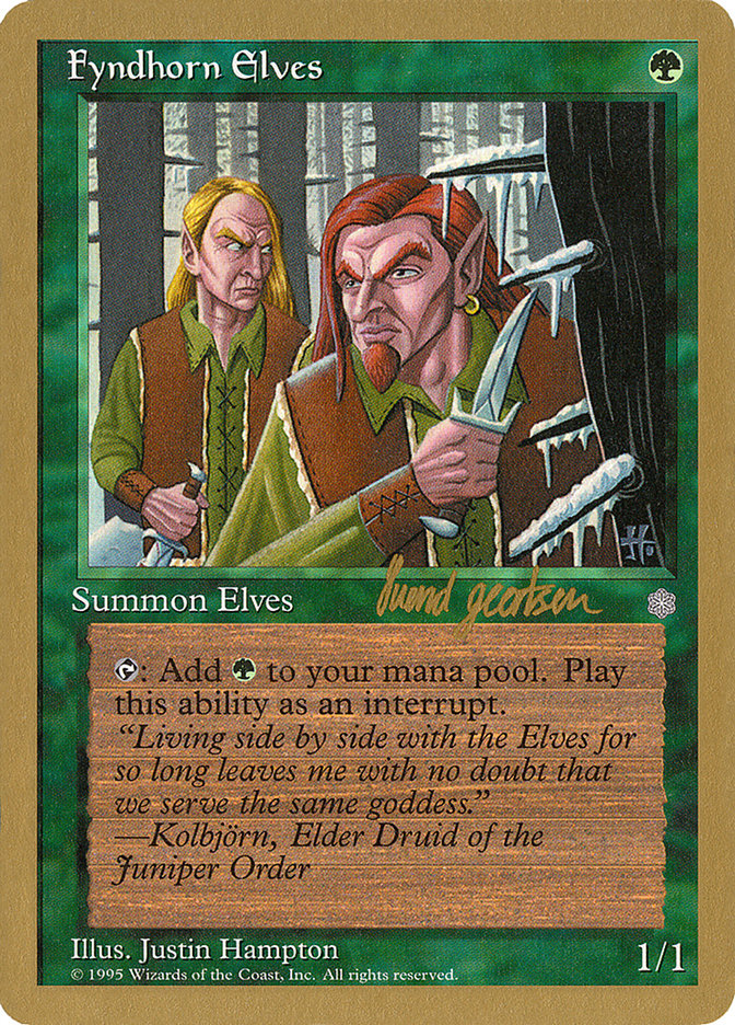 Fyndhorn Elves (Svend Geertsen) [World Championship Decks 1997] | Mega City Incorporated