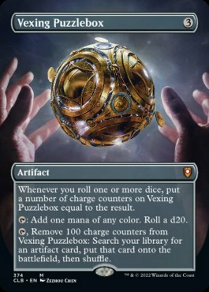 Vexing Puzzlebox (Borderless Alternate Art) [Commander Legends: Battle for Baldur's Gate] | Mega City Incorporated