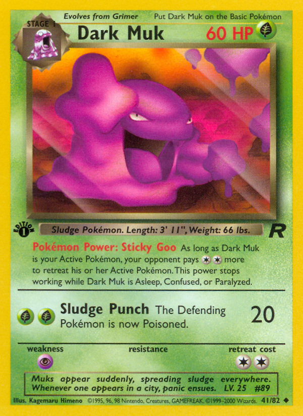 Dark Muk (41/82) [Team Rocket 1st Edition] | Mega City Incorporated