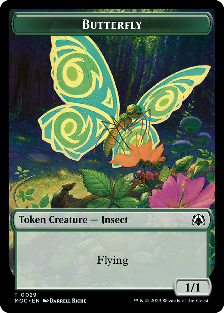 Butterfly // City's Blessing Double-Sided Token [March of the Machine Commander Tokens] | Mega City Incorporated