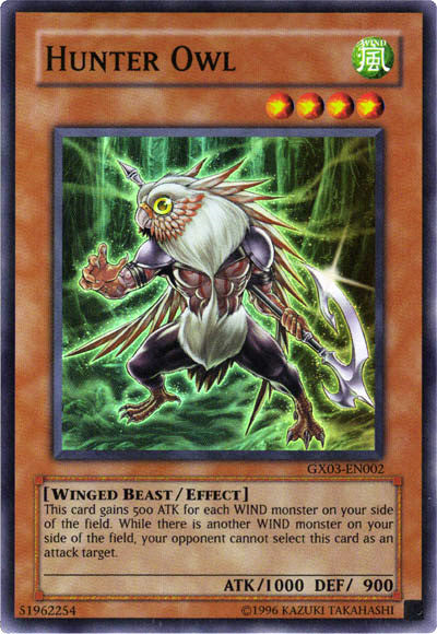 Hunter Owl [GX03-EN002] Super Rare | Mega City Incorporated