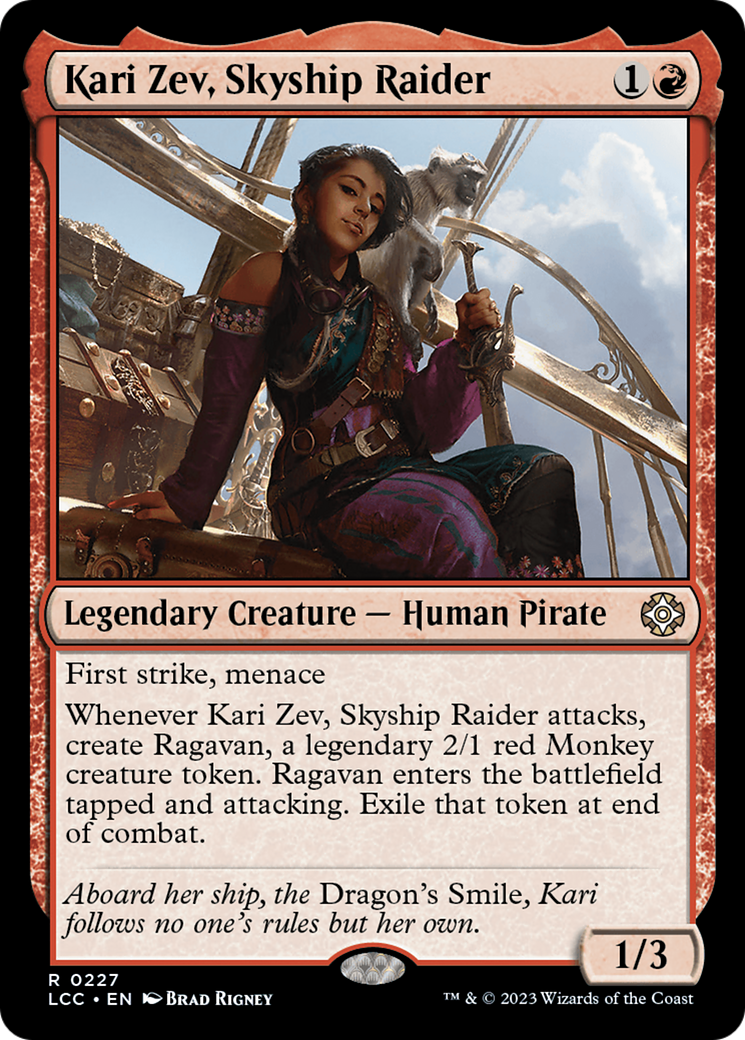 Kari Zev, Skyship Raider [The Lost Caverns of Ixalan Commander] | Mega City Incorporated