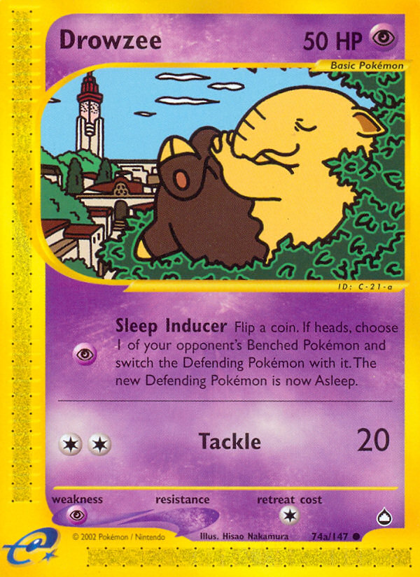 Drowzee (74a/147) [Aquapolis] | Mega City Incorporated