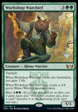 Workshop Warchief (Promo Pack) [Streets of New Capenna Promos] | Mega City Incorporated