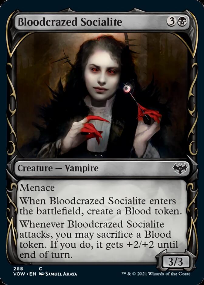 Bloodcrazed Socialite (Showcase Fang Frame) [Innistrad: Crimson Vow] | Mega City Incorporated