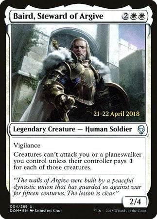 Baird, Steward of Argive [Dominaria Promos] | Mega City Incorporated