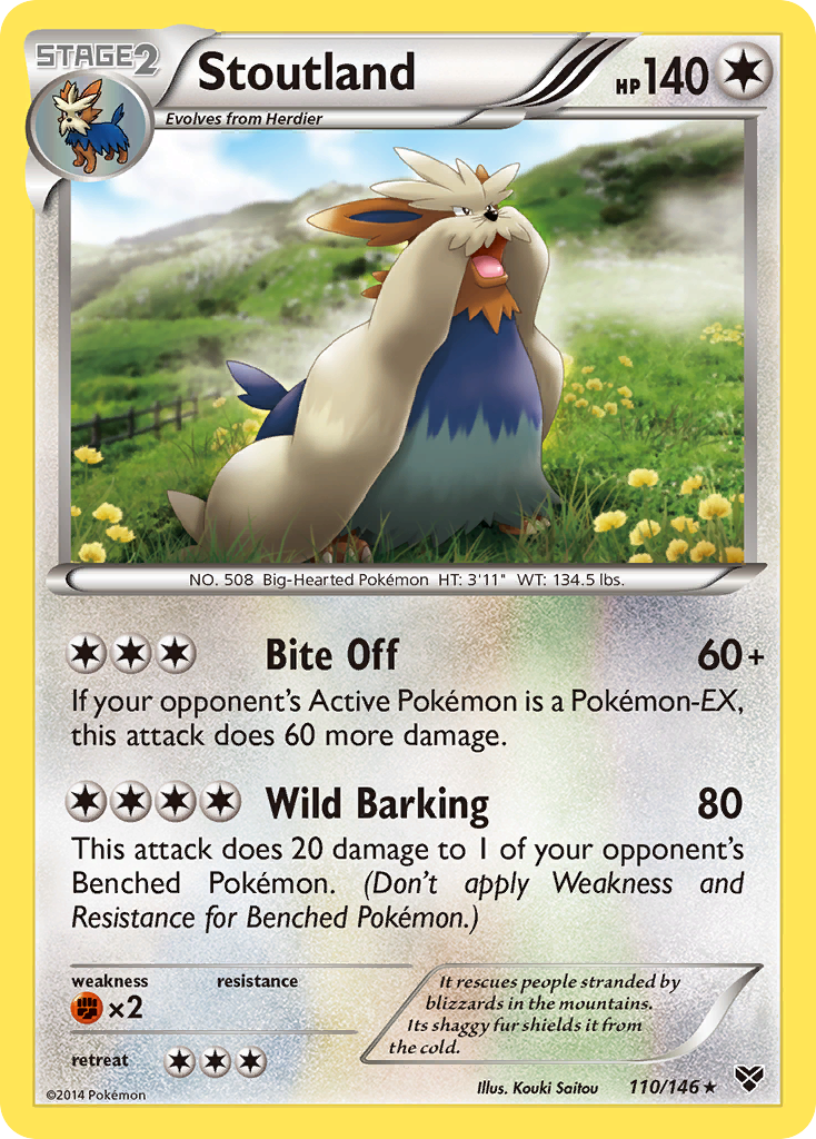 Stoutland (110/146) [XY: Base Set] | Mega City Incorporated