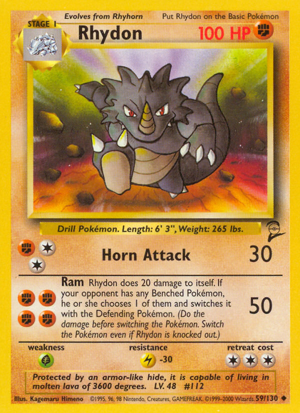 Rhydon (59/130) [Base Set 2] | Mega City Incorporated